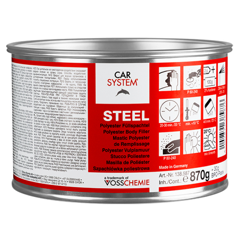 CS Steel Kaltzinn Polyesterspachtel 1kg